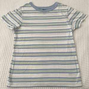 Blue Yellow Striped Tee
